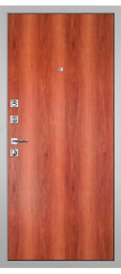 Дверь Гранит Пиано Белая | Внешняя МДФ-панель и наличники: цвет «Белый», 10мм