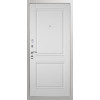 Дверь Гранит Лира Белая | Внешняя МДФ-панель и наличники: цвет «Белый», 10мм.