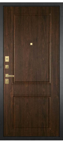 Дверь Гранит Ардеко | Внешняя МДФ-панель и наличники: цвет «Квазар черный», 10мм