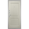 Дверь Гранит Пиано Белая | Внешняя МДФ-панель и наличники: цвет «Белый», 10мм
