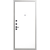 Дверь Гранит Вайт | Внешняя МДФ-панель и наличники: цвет «Белый», 10мм
