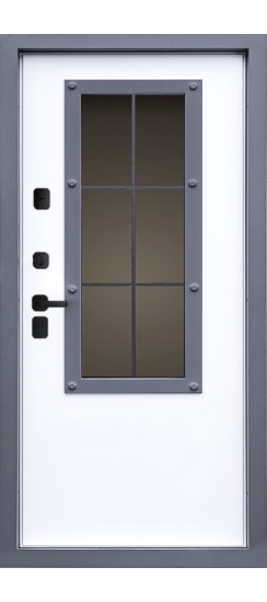 Дверь серии Гранит Сибирь Стеклопакет