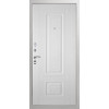Дверь Гранит Лира Белая | Внешняя МДФ-панель и наличники: цвет «Белый», 10мм.