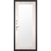 Дверь Гранит Лира | Внешняя МДФ-панель и наличники: цвет «Бетон темный», 10мм.