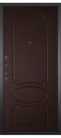 Дверь Гранит Шторм | полимерно-порошковое, цвет «Муар черный»