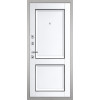 Дверь Гранит Пиано Белая | Внешняя МДФ-панель и наличники: цвет «Белый», 10мм