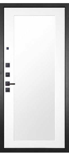 Дверь Гранит Плэй | Фрезерованная МДФ 10 мм цвет Ларче орех с черной патиной