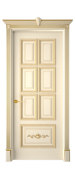 Багет 10.1 ДГ | Слоновая кость патина золото