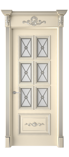 Багет 10.1 ДО | Слоновая кость патина серебро