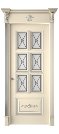 Багет 10.1 ДО | Слоновая кость патина серебро