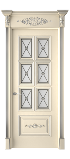 Багет 10.1 ДО | Слоновая кость патина серебро