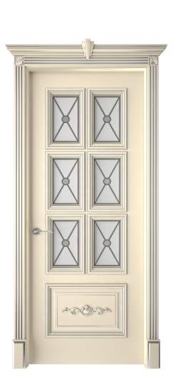 Багет 10.1 ДО | Слоновая кость патина серебро