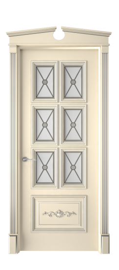 Багет 10.1 ДО | Слоновая кость патина серебро