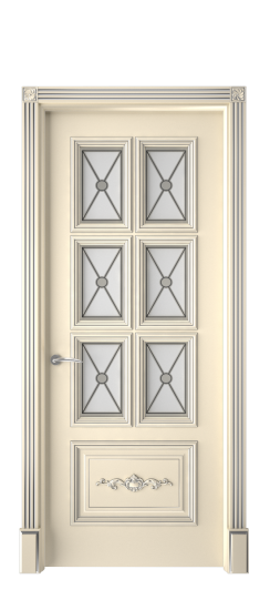 Багет 10.1 ДО | Слоновая кость патина серебро