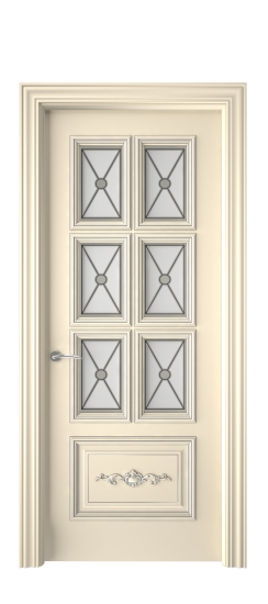 Багет 10.1 ДО | Слоновая кость патина серебро