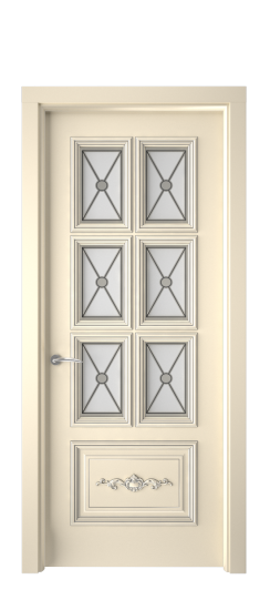 Багет 10.1 ДО | Слоновая кость патина серебро