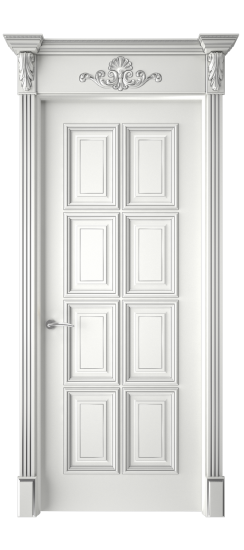 Багет 10 ДГ | Белая эмаль патина серебро