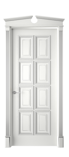 Багет 10 ДГ | Белая эмаль патина серебро