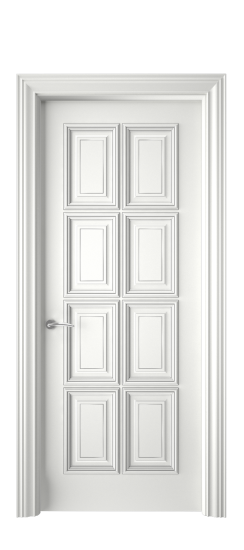 Багет 10 ДГ | Белая эмаль патина серебро