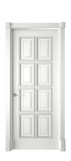 Багет 10 ДГ | Белая эмаль патина серебро