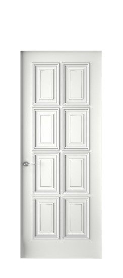 Багет 10 ДГ | Белая эмаль патина серебро