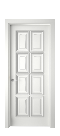 Багет 10 ДГ | Белая эмаль патина серебро