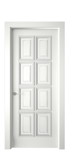 Багет 10 ДГ | Белая эмаль патина серебро