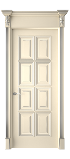 Багет 10 ДГ | Слоновая кость патина серебро