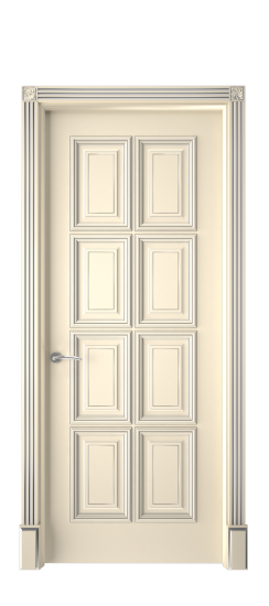 Багет 10 ДГ | Слоновая кость патина серебро