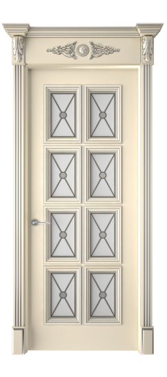 Багет 10 ДО | Слоновая кость патина серебро