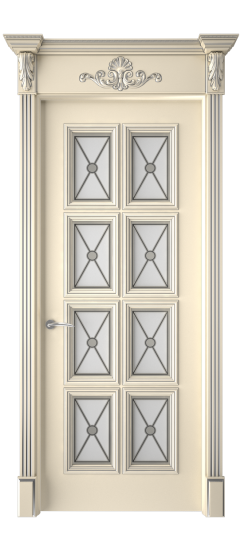 Багет 10 ДО | Слоновая кость патина серебро