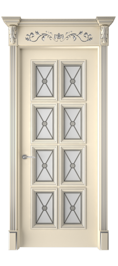 Багет 10 ДО | Слоновая кость патина серебро