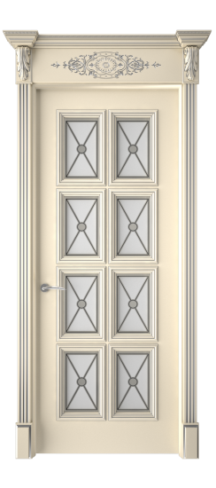 Багет 10 ДО | Слоновая кость патина серебро