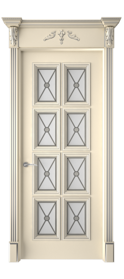 Багет 10 ДО | Слоновая кость патина серебро