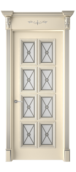 Багет 10 ДО | Слоновая кость патина серебро