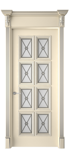 Багет 10 ДО | Слоновая кость патина серебро