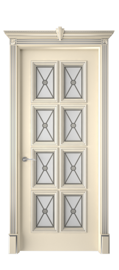 Багет 10 ДО | Слоновая кость патина серебро