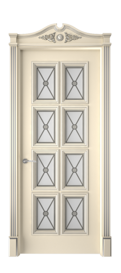 Багет 10 ДО | Слоновая кость патина серебро