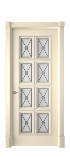 Багет 10 ДО | Слоновая кость патина серебро