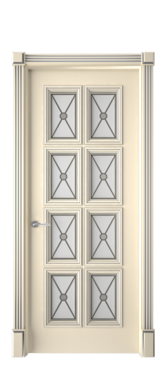 Багет 10 ДО | Слоновая кость патина серебро