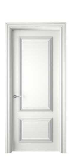 Багет 12 ДГ | Белая эмаль патина серебро