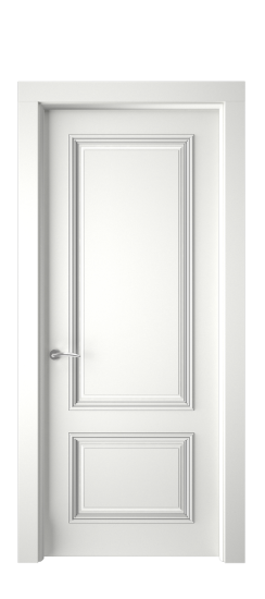 Багет 12 ДГ | Белая эмаль патина серебро