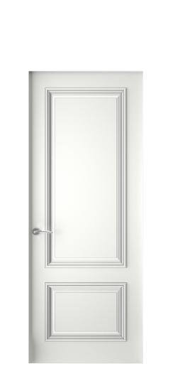 Багет 12 ДГ | Белая эмаль патина серебро