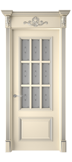 Багет 12 ДО | Слоновая кость патина серебро