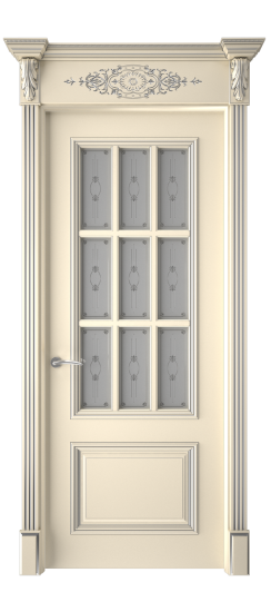 Багет 12 ДО | Слоновая кость патина серебро