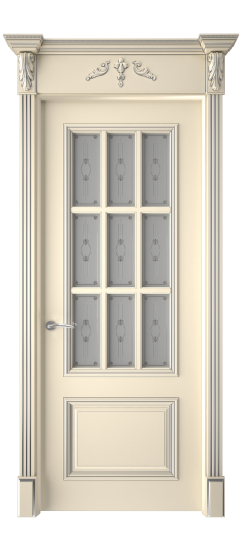 Багет 12 ДО | Слоновая кость патина серебро