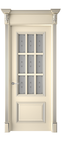 Багет 12 ДО | Слоновая кость патина серебро