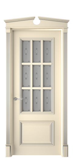 Багет 12 ДО | Слоновая кость патина серебро