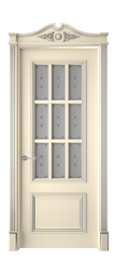 Багет 12 ДО | Слоновая кость патина серебро