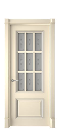 Багет 12 ДО | Слоновая кость патина серебро